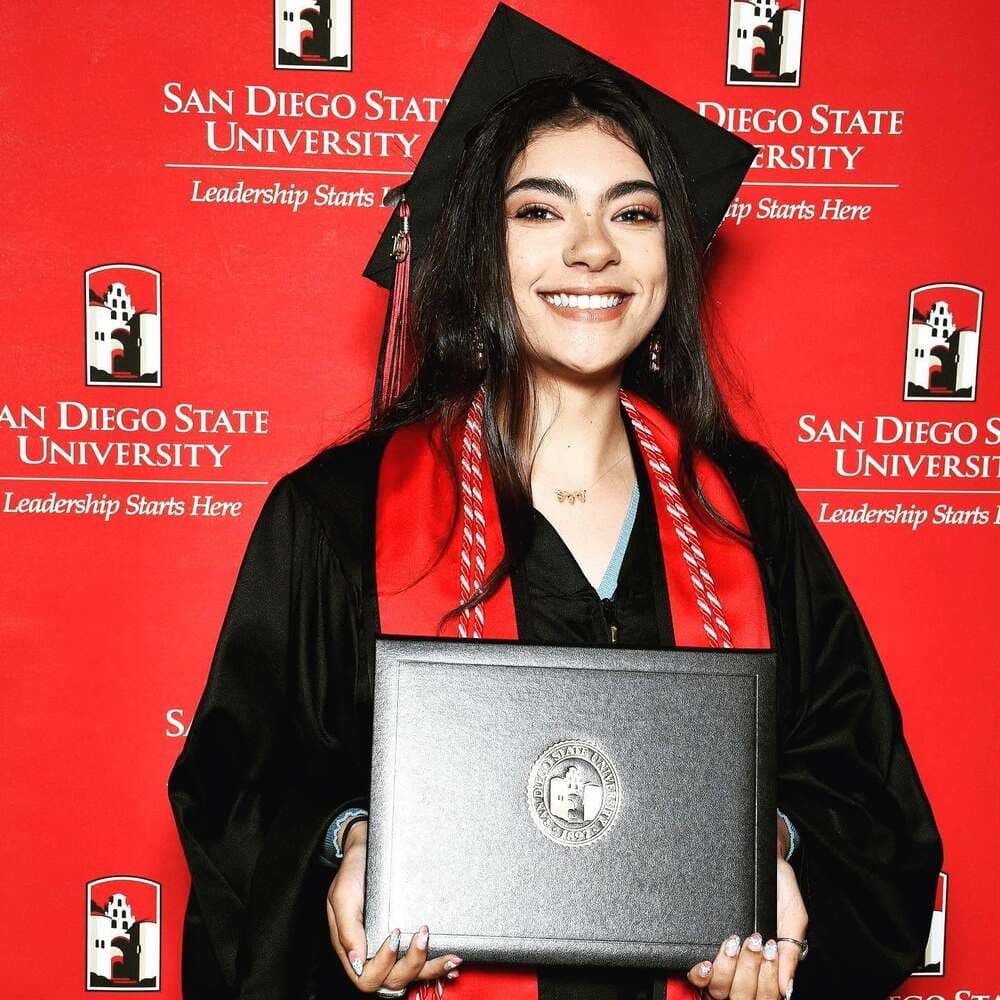 Shelby at her San Diego State University graduation