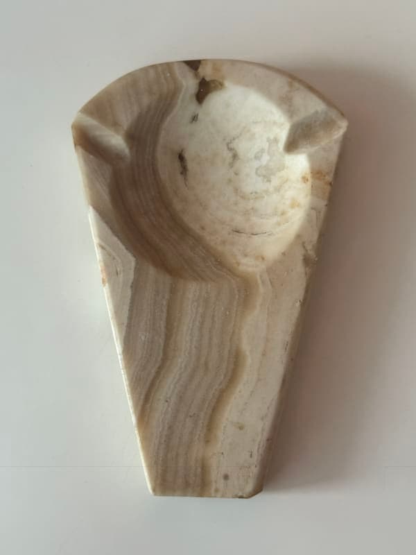 Modern Travertine Ashtray